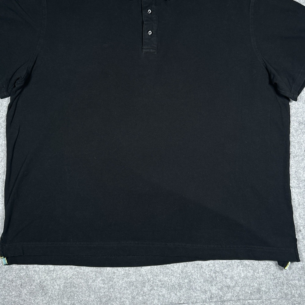 Robert Graham Polo Shirt Men's Size 2XL Black Collared Preppy Short Sleeve - Picture 7 of 13